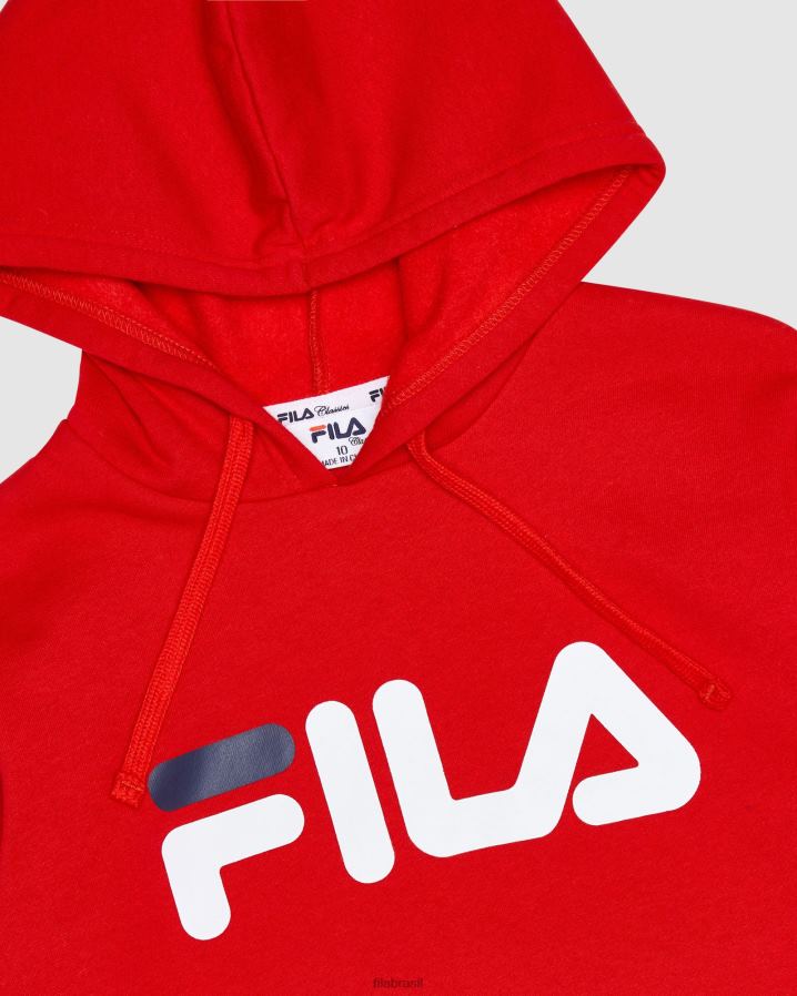 vermelho FILA moletom fila classic infantil vermelho HXJFD3109