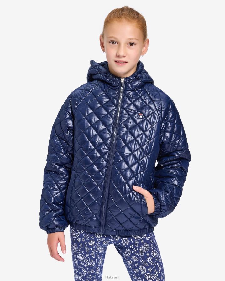 nova marinha FILA nova navy girl natasha puffa fila HXJFD3156