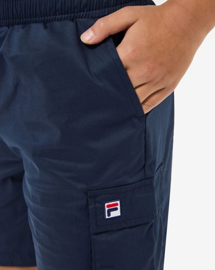 nova marinha FILA bermuda infantil new fila azul marinho HXJFD3161