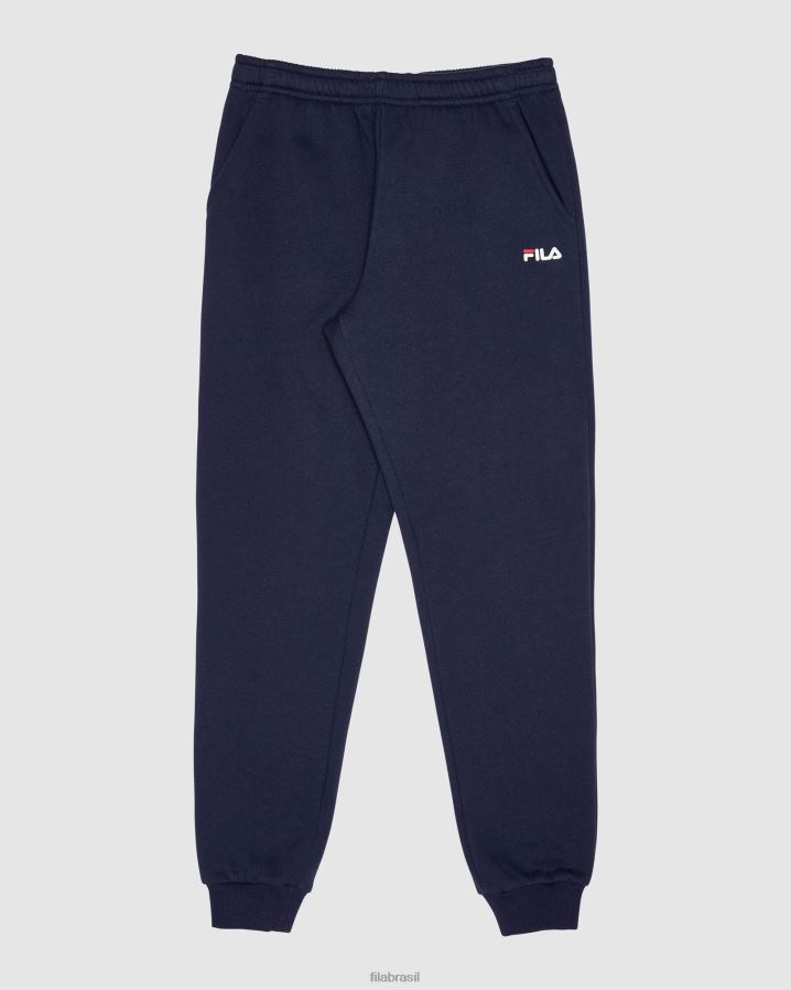 nova marinha FILA calça infantil clássica fila new navy HXJFD3092