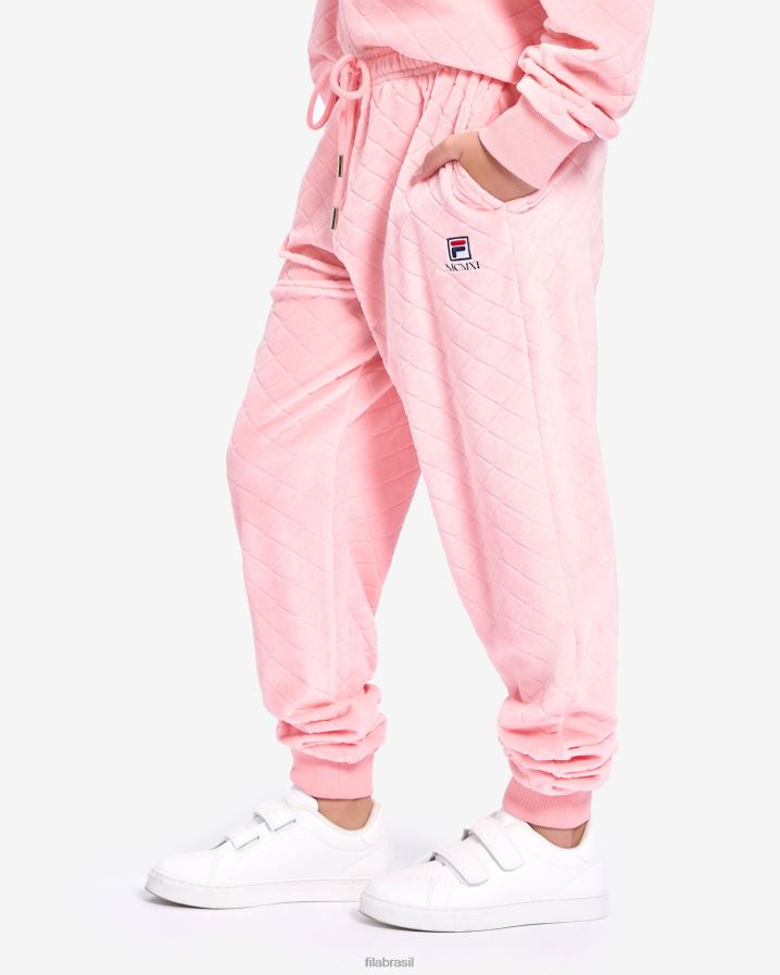 rosa pálido FILA calça sloane infantil fila pale rose HXJFD3104