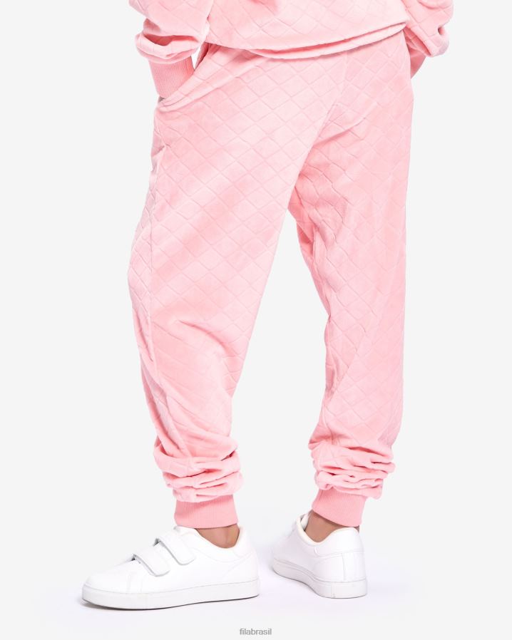 rosa pálido FILA calça sloane infantil fila pale rose HXJFD3104