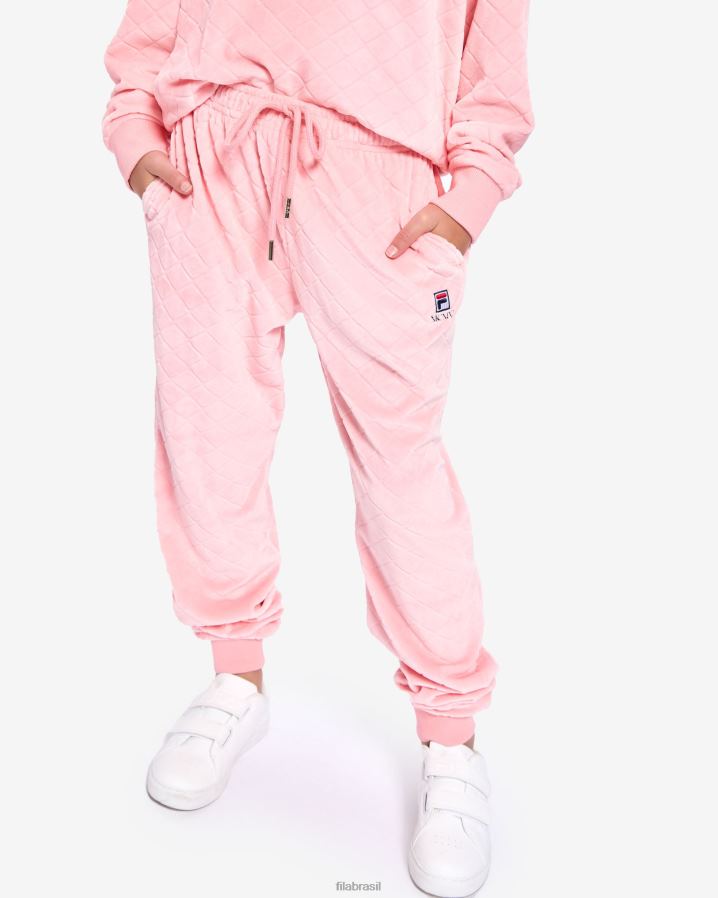 rosa pálido FILA calça sloane infantil fila pale rose HXJFD3104
