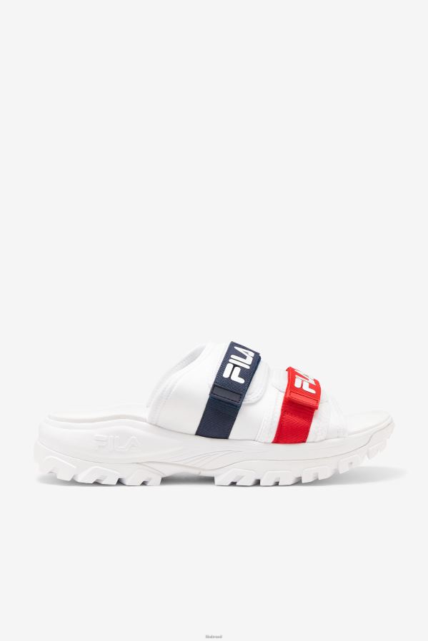branco/marinho/vermelho FILA slide outdoor masculino fila branco/marinho/vermelho HXJFD188