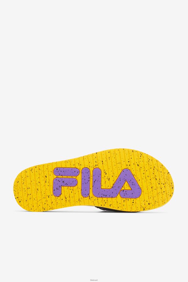 preto/dourado/roxo FILA slide lunar masculino preto/dourado/roxo fila HXJFD185