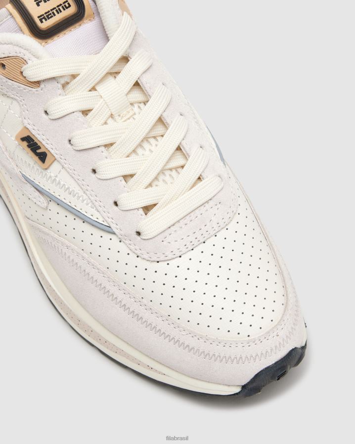 areia branca/macadâmia/gard FILA renno premium fila masculino branco/macadamia/gard HXJFD2702