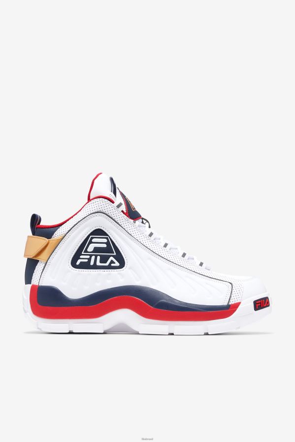 branco/azul/vermelho FILA masculino grant hill 2 game break branco/blues/vermelho fila HXJFD5