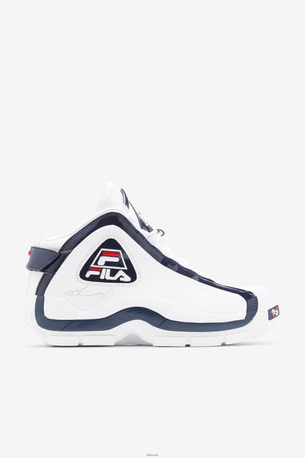 branco/marinho/vermelho FILA Grant Hill 2 25th Anniversary Edition Masculino Fila Branco/Navy/Vermelho HXJFD98
