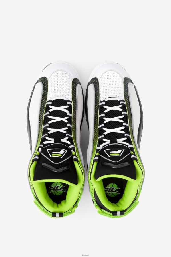 branco/preto/cal ácido FILA Grant Hill 2 fila masculino branco/preto/ácido limão HXJFD8