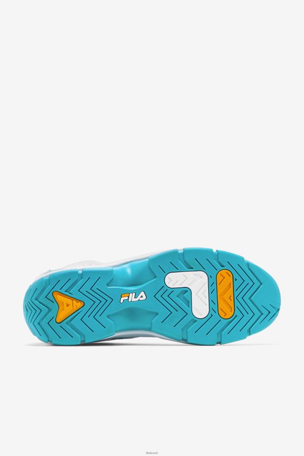 branco/verde-azulado/zínia FILA branco/teal/zinnia fila masculino grant hill 2 x semi-pro HXJFD3