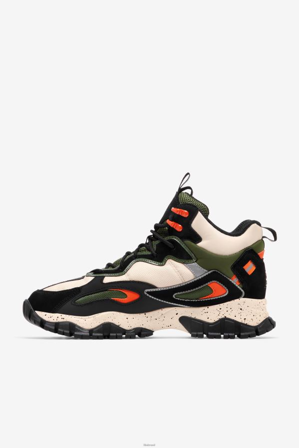 cebolinha/preta/cru FILA tênis ray tracer tr 2 mid fila chive/black/ecru masculino HXJFD164