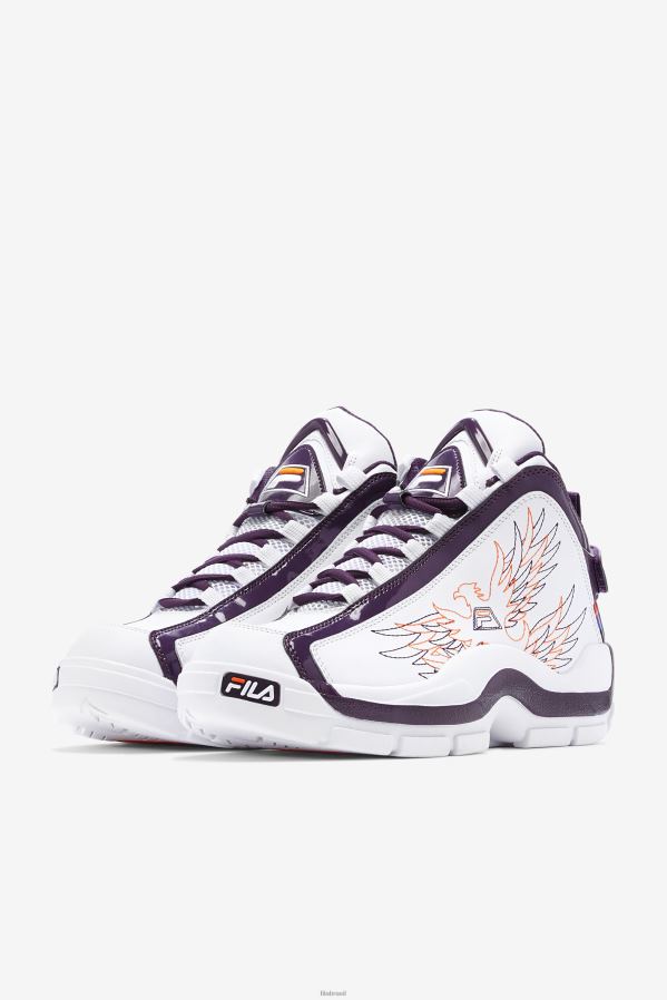 flâmula branca/roxa/laranja FILA masculino grant hill 2 história branco/roxo galhardete/laranja fila HXJFD71