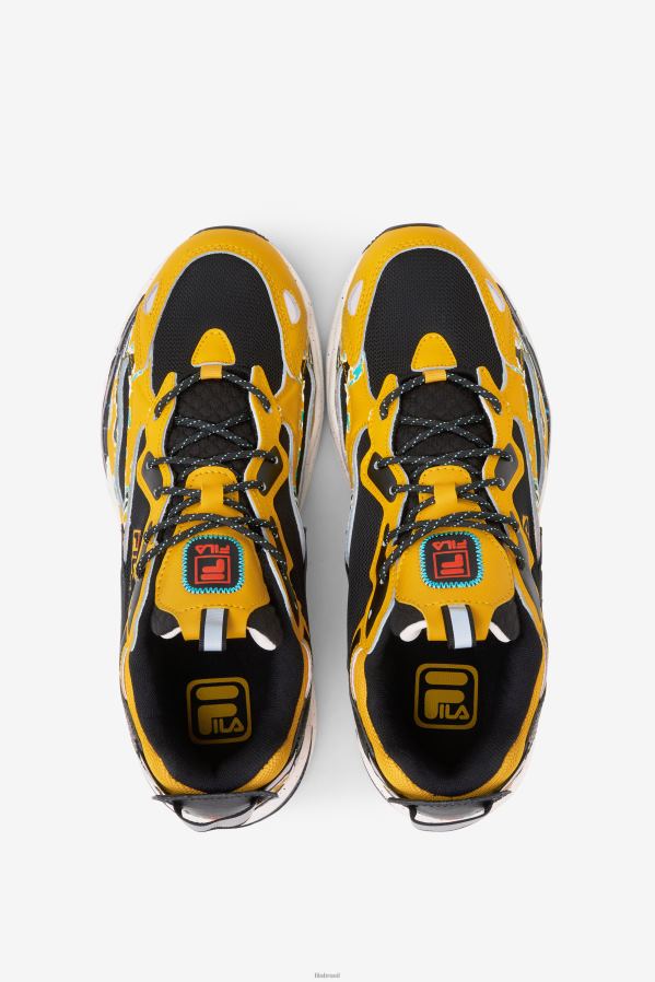 haste preta/dourada/branca FILA ray tracer masculino apex fila preto/dourado/branco HXJFD170