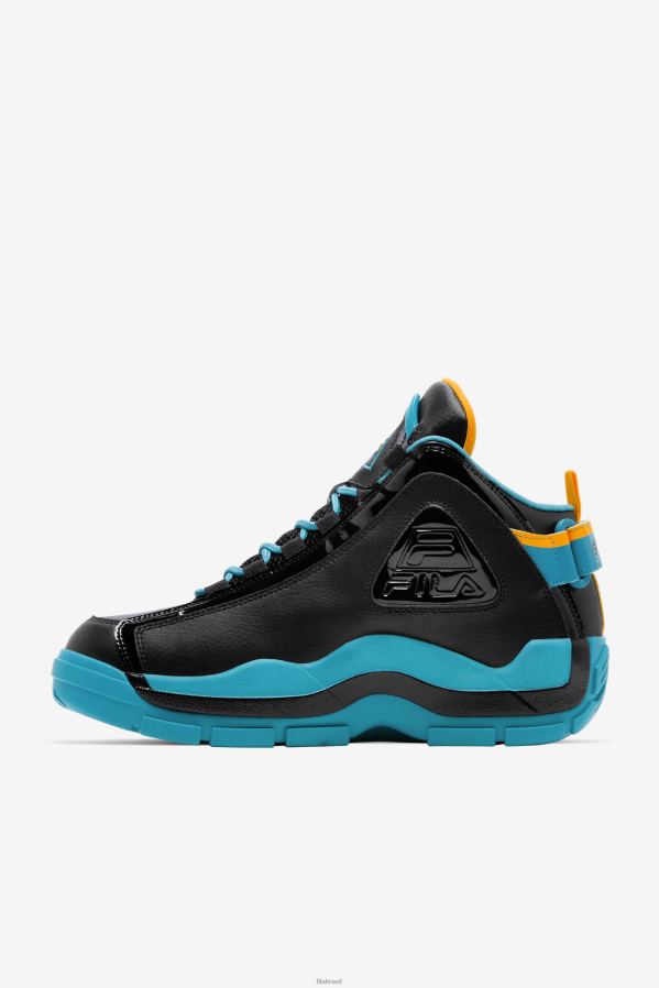 preto/verde-azulado/zínia FILA masculino grant hill 2 x semi-pro fila preto/teal/zinnia HXJFD2