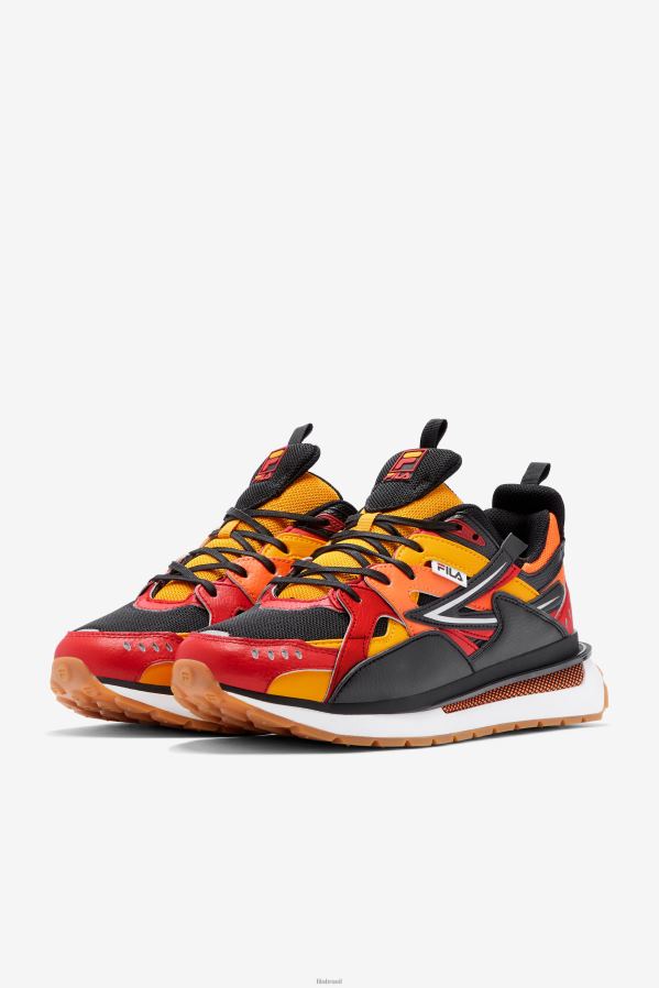 preto/vermelho/dourado FILA fila sandenal masculino preto/vermelho/dourado HXJFD36