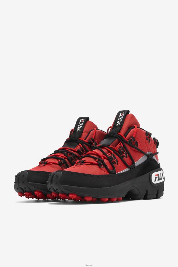 vermelho preto FILA Grant Hill 1 x Trailpacer Fila Masculino Vermelho/Preto HXJFD66
