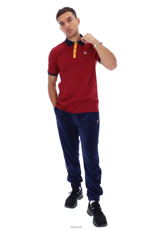 FILA bb1 polo fila listrado clássico vintage HXJFD3216