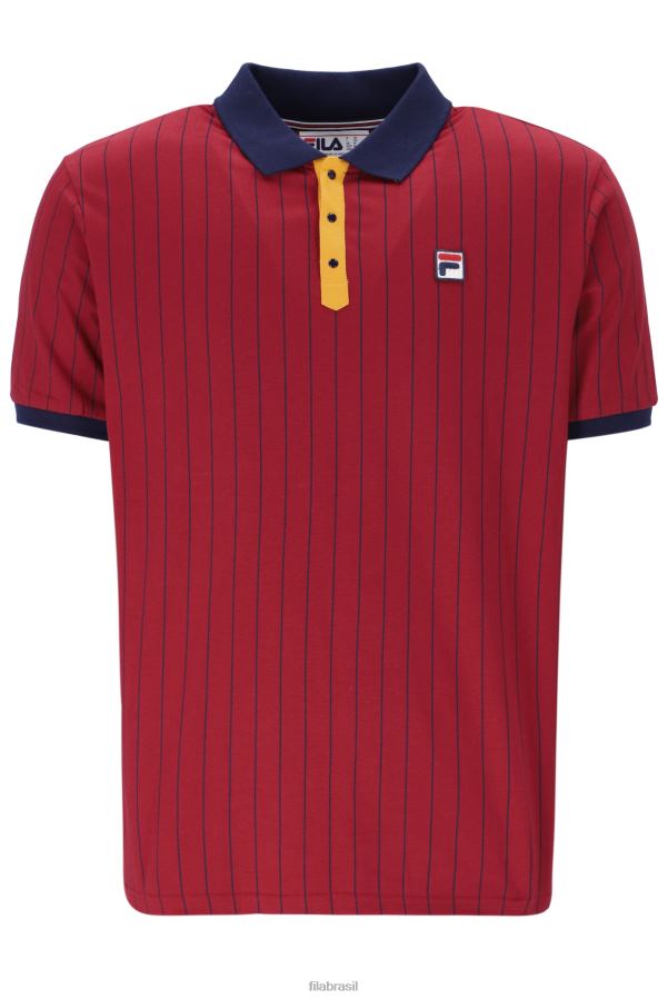 FILA bb1 polo fila listrado clássico vintage HXJFD3216
