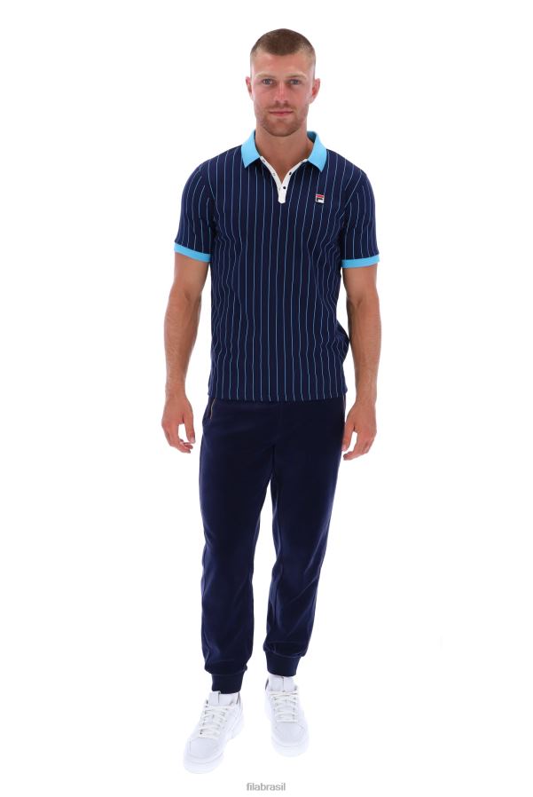 FILA bb1 polo listrada fila clássica vintage HXJFD3316