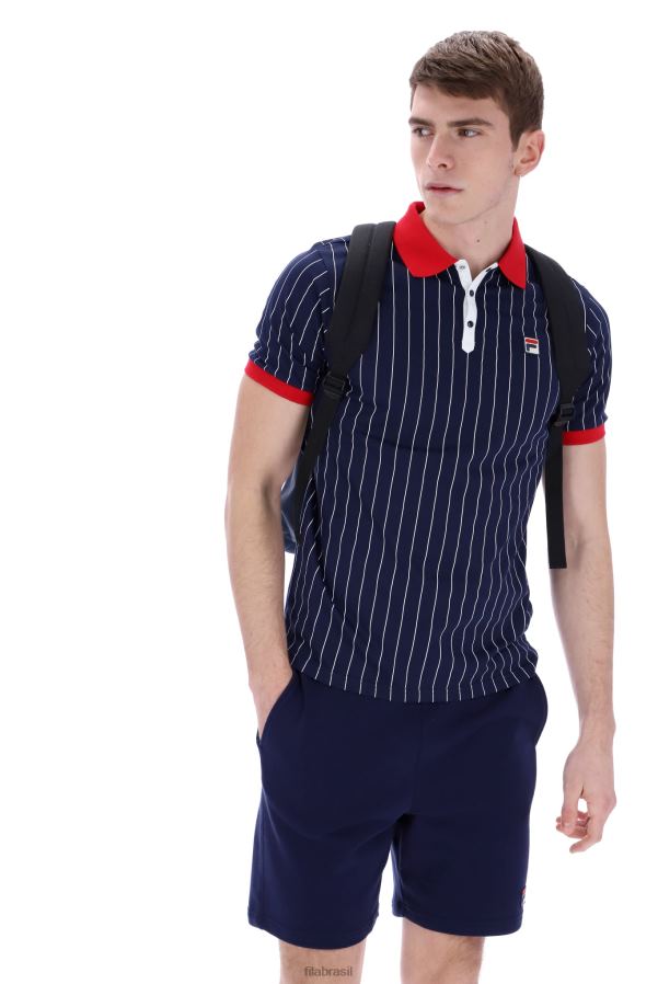 FILA fila fashion bb1 polo listrada clássica vintage HXJFD3339