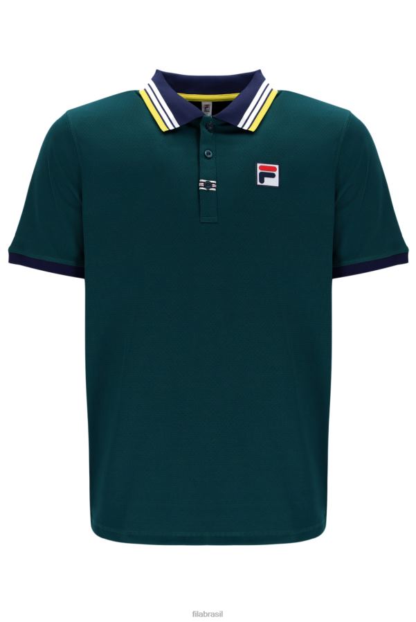 FILA herança s/s polo fila sólida HXJFD3227