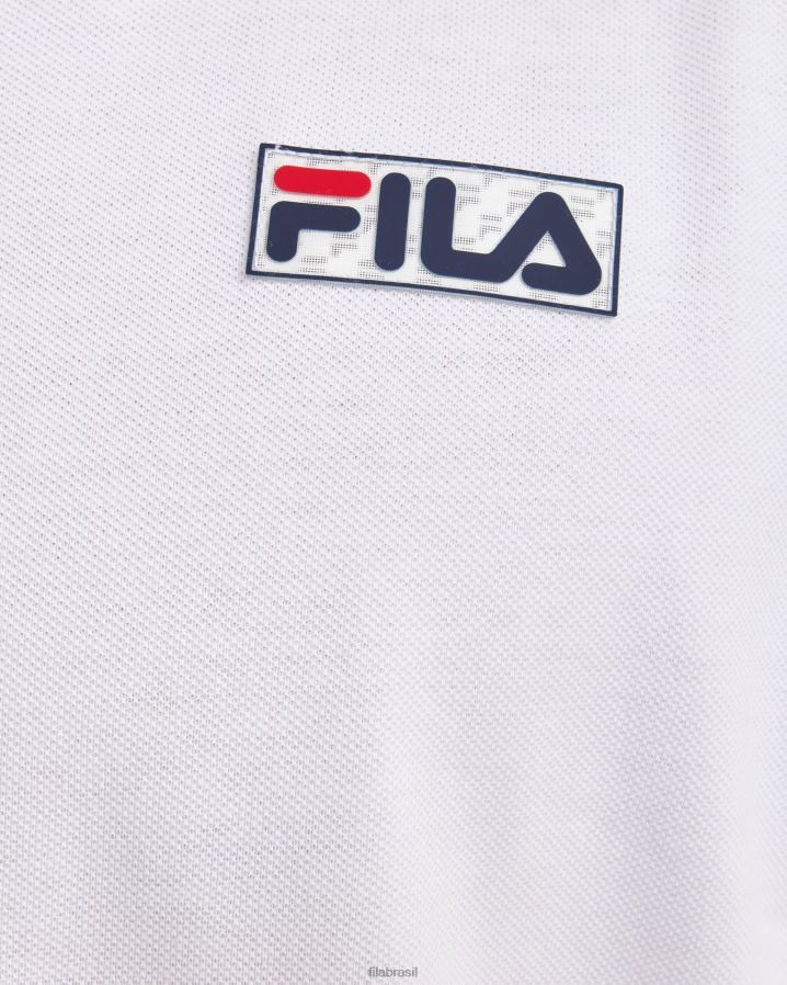 branco FILA polo asher fila branca masculina HXJFD2375