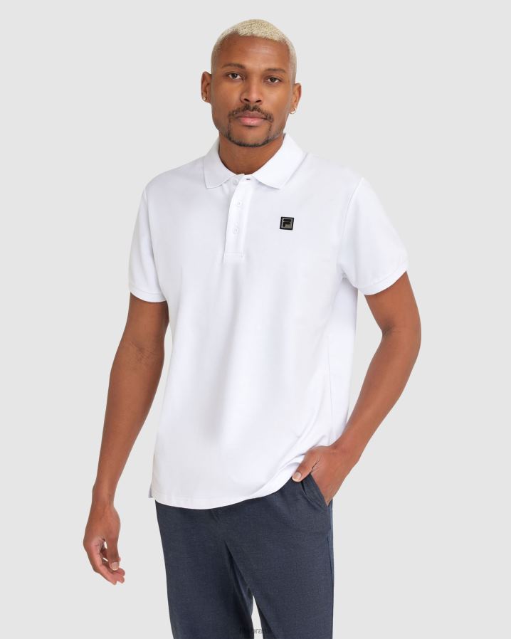 branco FILA polo blake fila branca masculina HXJFD2345