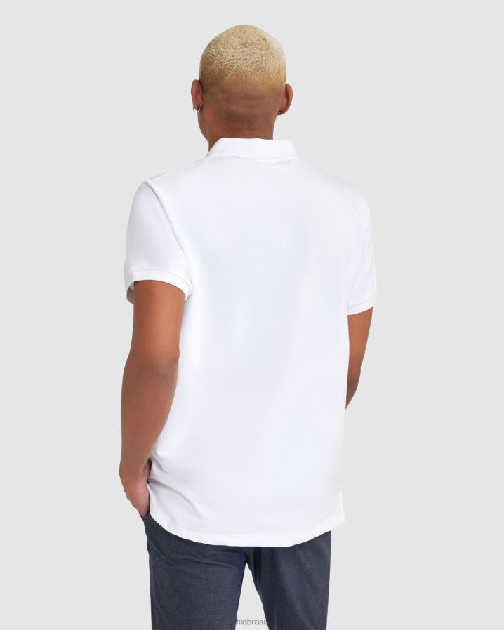 branco FILA polo blake fila branca masculina HXJFD2345