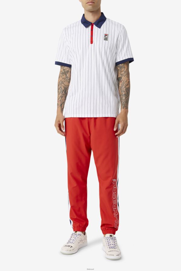 branco/casaco/vermelho FILA fila branco/peacoat/vermelho fila x the museu bb1 polo HXJFD418