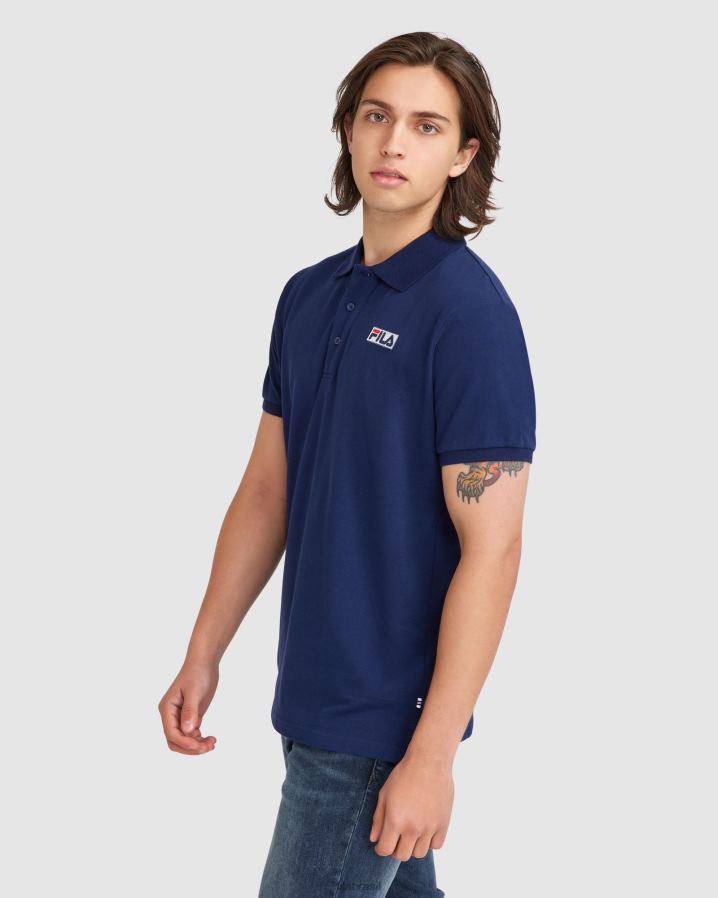 nova marinha FILA fila asher polo masculino HXJFD2371