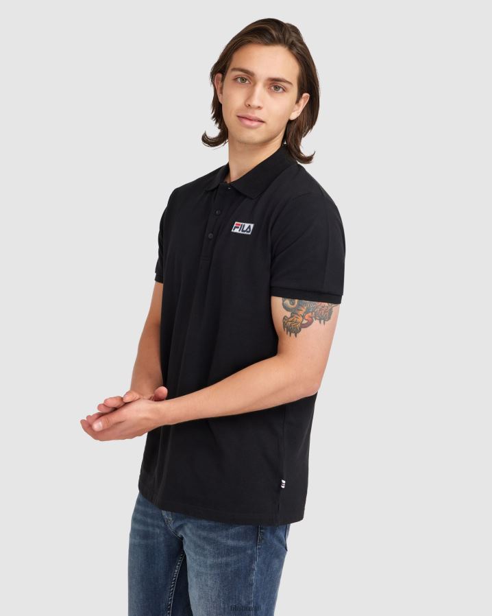 preto FILA polo fila preta masculina HXJFD2367