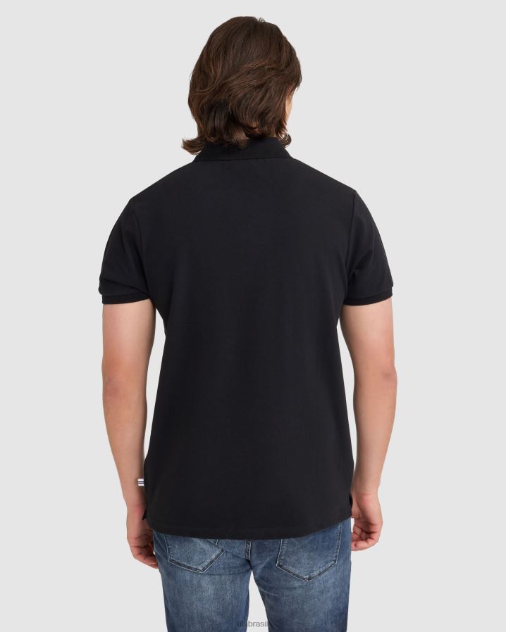 preto FILA polo fila preta masculina HXJFD2367