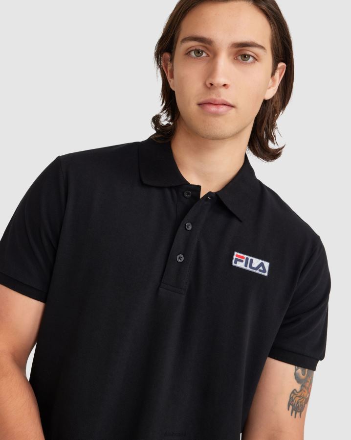 preto FILA polo fila preta masculina HXJFD2367