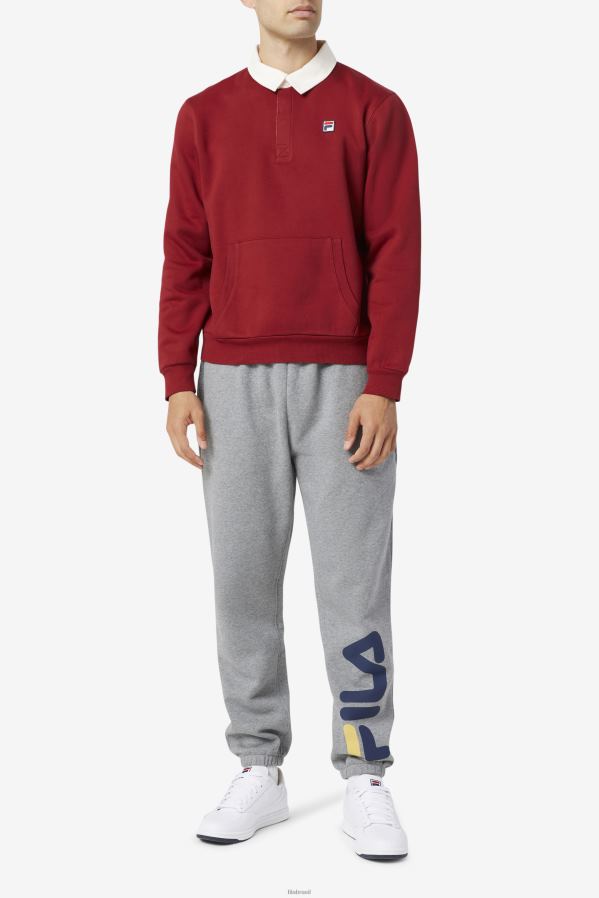 ruibarbo/branco FILA edison polar rugby fila ruibarbo/branco HXJFD422