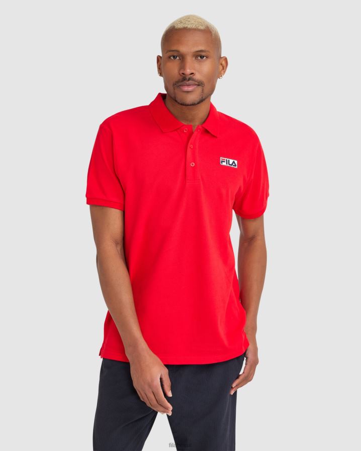 vermelho FILA polo asher fila masculina vermelha HXJFD2372