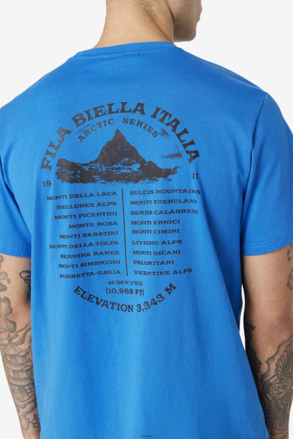 Branco azulado FILA camiseta fila azul/branca HXJFD326