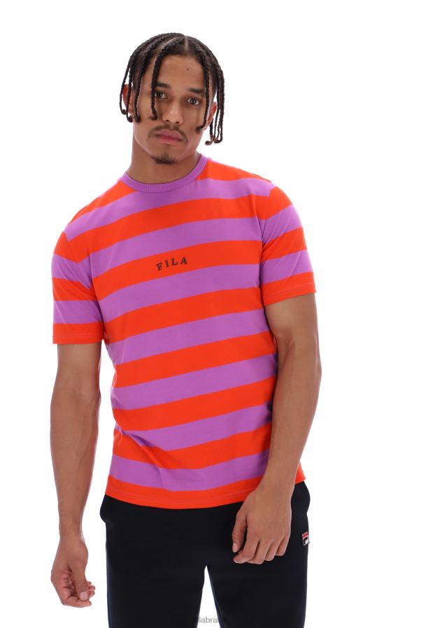 FILA camiseta fila barney unissex listrada HXJFD3259
