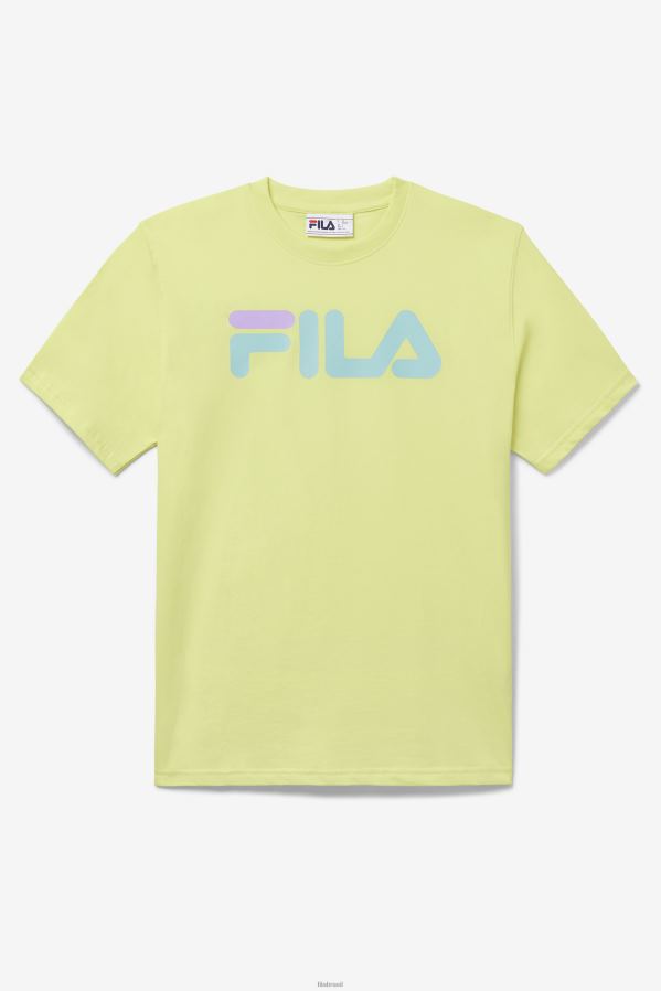 amarelo limão claro FILA camiseta águia masculina fila amarelo pálido HXJFD287