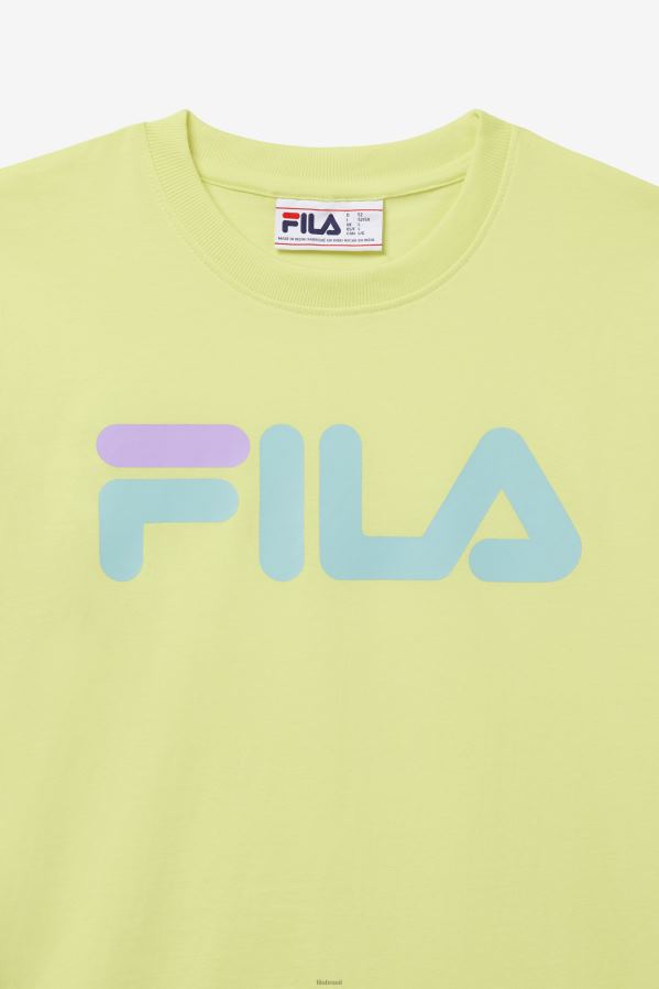 amarelo limão claro FILA camiseta águia masculina fila amarelo pálido HXJFD287