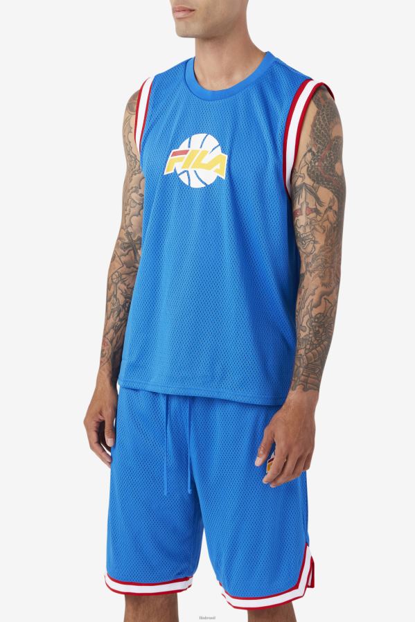 azul/branco/vermelho/dourado FILA camisa de basquete fila azul/branco/vermelho/dourado ovi HXJFD220