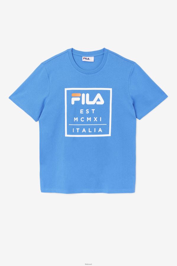 azul forte FILA camiseta fila tenez azul forte HXJFD393