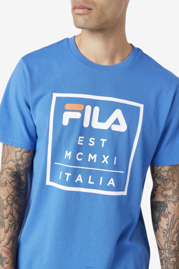 azul forte FILA camiseta fila tenez azul forte HXJFD393
