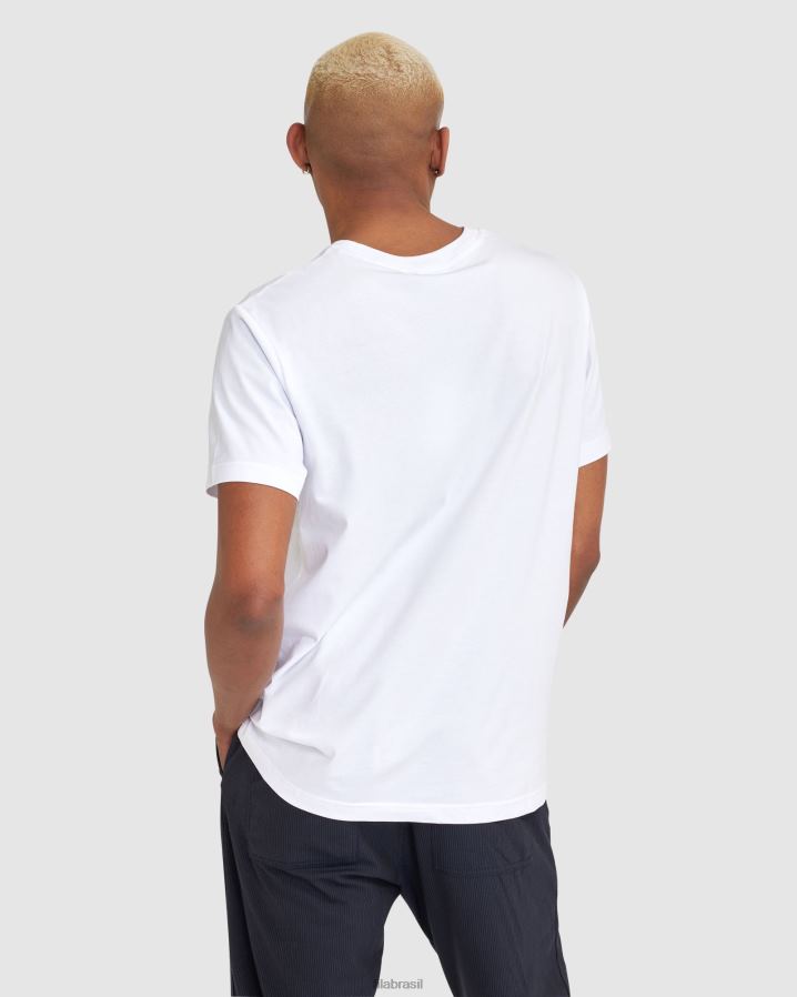 branco FILA camiseta clássica unissex fila 2 branca HXJFD2465