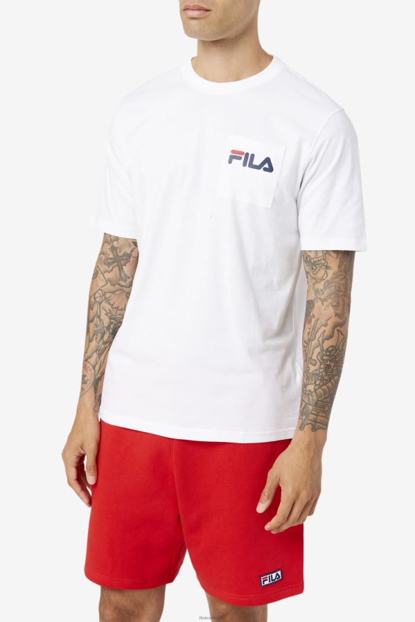 branco FILA camiseta curtis branca fila HXJFD396