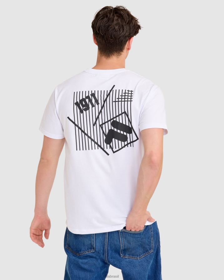 branco FILA camiseta fila aaron branca HXJFD2307