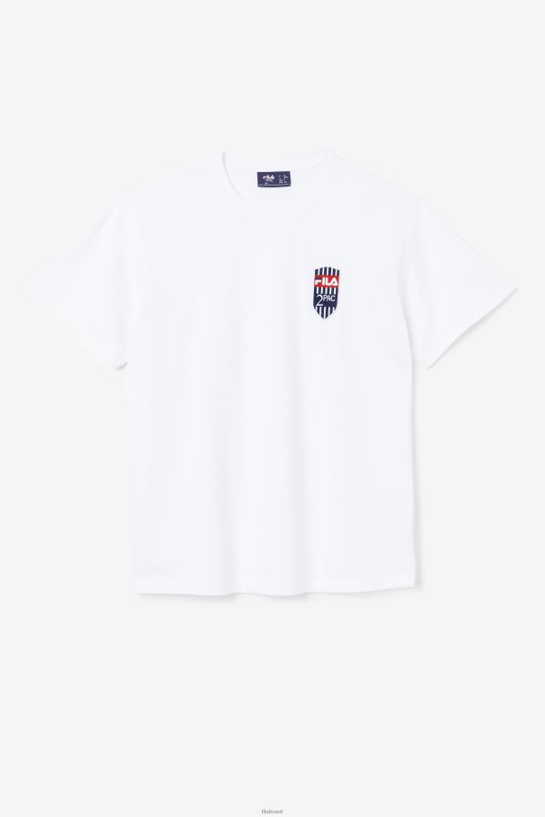 branco FILA camiseta fila branca 2pac patch HXJFD216