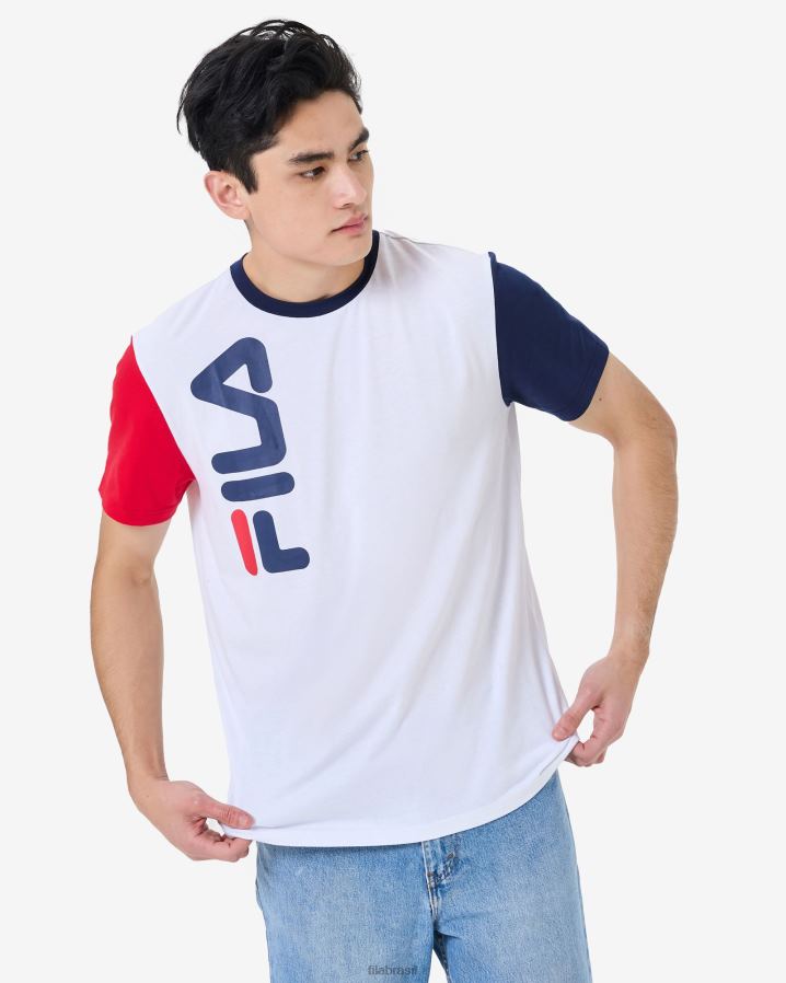 branco FILA camiseta fila branca bjorn HXJFD2580