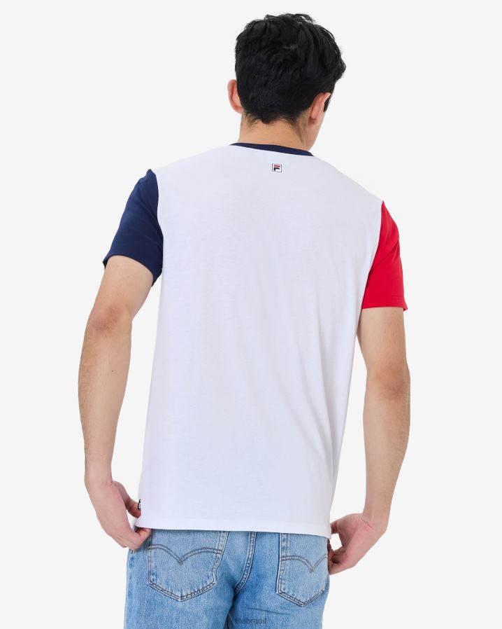 branco FILA camiseta fila branca bjorn HXJFD2580