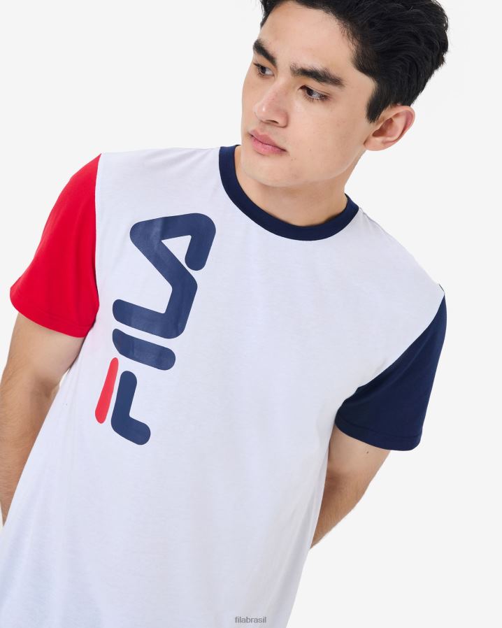 branco FILA camiseta fila branca bjorn HXJFD2580