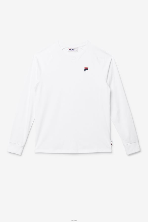 branco FILA camiseta fila branca flynn manga longa HXJFD288